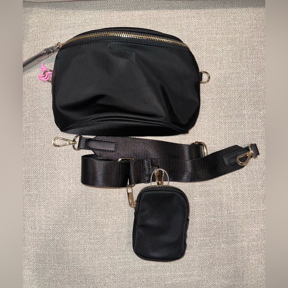 LIKE DREAMS BLACK CROSSBODY MINI BAG In SLEEK BLACK- NWT